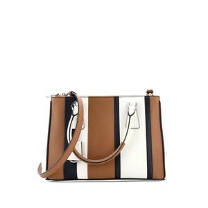 Маленькая сумка-тоут Double Zip Lux Saffiano Leather