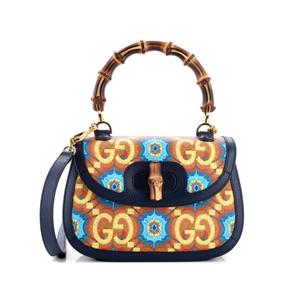 Сумка через плечо Bamboo 1947 Top Handle Bag Kaleidoscope Print GG Coated Canvas Medium