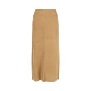 Низы Ferragamo Lambskin Leather Pencil Skirt 'Бежевый хаки'