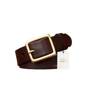 Кожаный ремень Glossy Grain с пряжкой CP151
