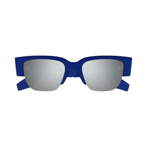 Солнцезащитные очки Alexander McQueen Half Frame 'Синий/Серебряный'