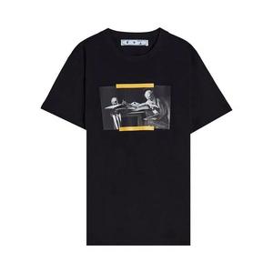 Футболки Off-White Caravaggio Painting Short-Sleeve Slim Tee 'Black/Multicolor'