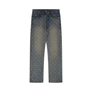 Джинсы Amiri Crystal Burst MA Paisley Straight Jean 'Antique Indigo'