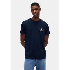 Футболка с прилегающим кроем из джерси с фирменным логотипом - Tommy Jeans