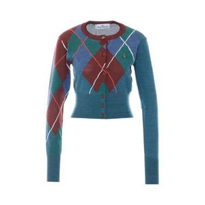 Кардиганы Vivienne Westwood Аргайл укороченный кардиган 'Мультиколор'