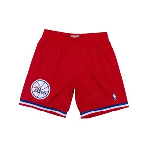 Шорты Hardwood Classics Philadelphia 76ers University Red (2002-03 годы)