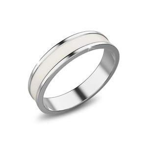 Ceres Timeless Кольцо Белая Эмаль Кольцо Серебряное