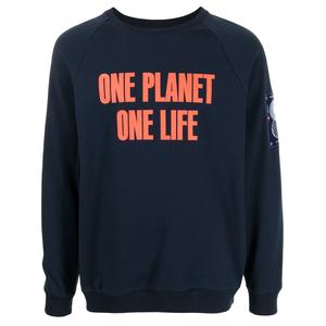 Толстовка с надписью One Planet One Life