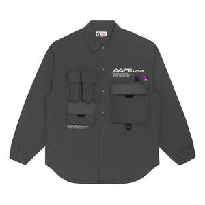 Рубашки и топы AAPE Printed Shirt 'Grey/Dark'