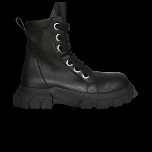 Ботинки Rick Owens Lido Jumbo Laced Bozo Tractor High 'Black Silver Eyelets'