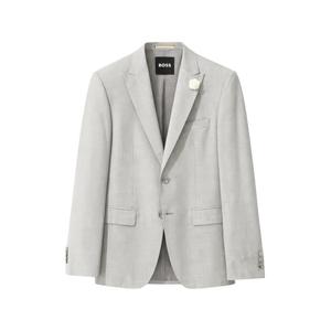 Меланжевый жакет с заостренными лацканами