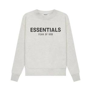 Свитеры Fear of God Essentials Kids пуловер на молнии «Светлый хизер овсянка»