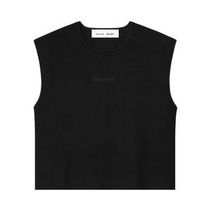 Укороченные топы Fear of God Essentials Signature Rib Knit Cropped Top 'Vintage Black'
