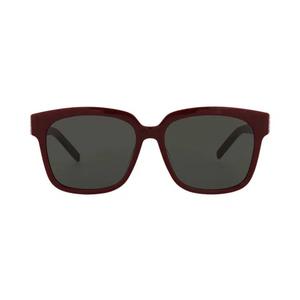 Солнцезащитные очки Saint Laurent Square 'Бургундский/Серый'