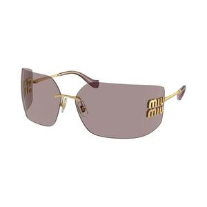 Miu Miu Irregular Sunglasses 'Фиолетово-коричневый'