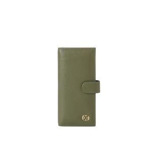 Длинный кошелек на кнопке Esfolar ES-240317 — кактусово-зеленый