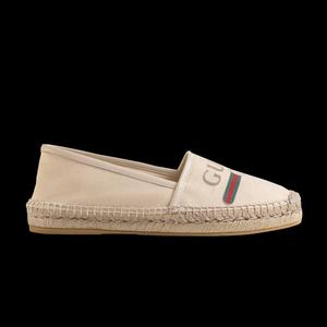Эспадрильи Gucci Wmns Logo Canvas 'Off White'