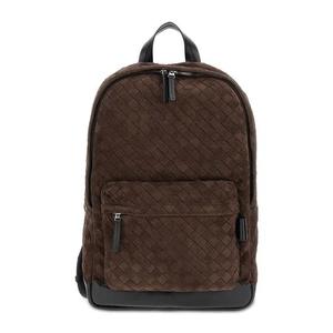 Рюкзак Bottega Veneta Intrecciato из замши 'Fondant/Black/Silver'