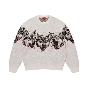 Свитера Supreme Wolves Sweater 'White'