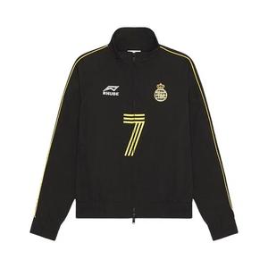 Трековые куртки Rhude Lago Track Jacket 'Black/Yellow'