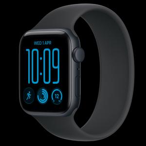 Apple Watch SE 3 44 мм, GPS, алюминий, Midnight, ремешок Black Solo Loop