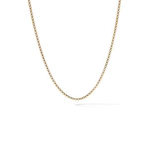 Цепочное колье Box Chain из желтого золота