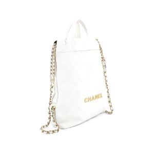 Стеганый рюкзак 22 Chain среднего размера