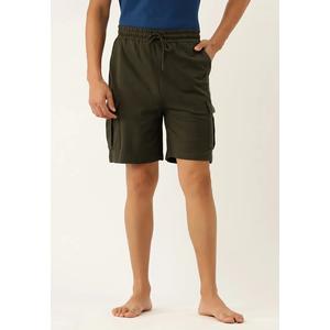 John Players Lounge Shorts в оливково-зеленом цвете - 100% хлопок