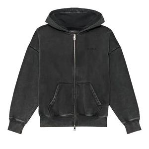 Толстовки на молнии PURPLE BRAND Fleece Zip Front Hoodie 'Black'