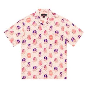 Рубашки на пуговицах Supreme x Hysteric Glamour Blurred Girls Rayon Short-Sleeve Shirt 'Off White'
