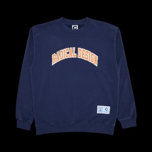 Свитшоты Capsule Radical Design Crewneck «Navy Blue/Orange»