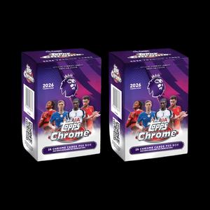 Спортивные карточки Topps 2026 Chrome Premier League Value Box 2x Lot
