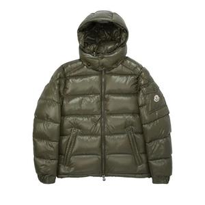 Пуховики Moncler Maya Hooded Puffer Shiny Jacket 'Dark Green'