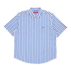 Рубашки на пуговицах Supreme Loose Fit Multi Stripe Рубашка с коротким рукавом 'Синий'