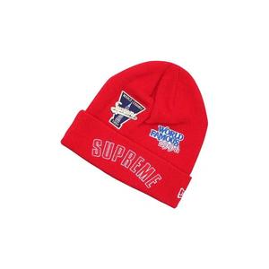 Бини Supreme x New Era x Championship Beanie 'Red'