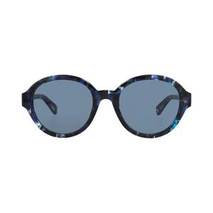 Chloé Круглая оправа Солнцезащитные очки из переработанного ацетата 'Blue'