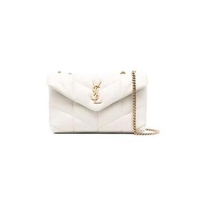 Сумки через плечо Saint Laurent Puffer Toy Quilted Shoulder Bag 'Vintage White'