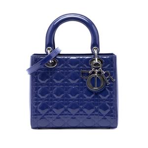 Сумка-сэтчел Patent Cannage Lady Dior среднего размера (2015 год)