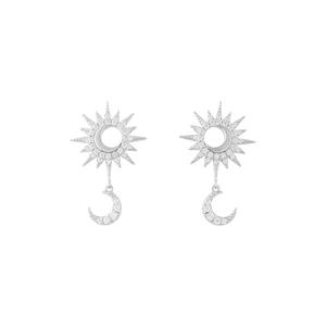 Серебряные серьги-капли Sunlit Crescent