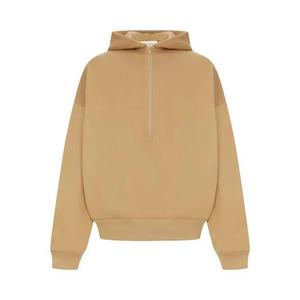 Худи с половиной молнии Fear of God Essentials Property Lounge Half Zip Hoodie 'Dune'