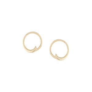 Серьги-кольца Pin Wheel из желтого золота с бриллиантами