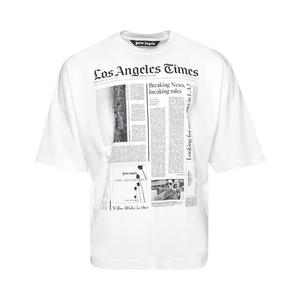 Топы Palm Angels x LA Times News Over Tee «Off White/Black»