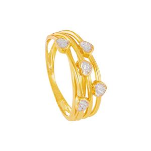 HABIB 916/22K Желтое и белое золотое кольцо 6200056YW