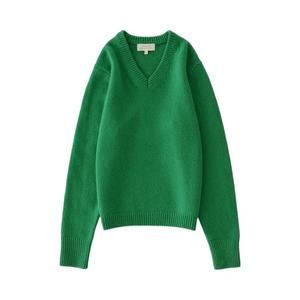 Свитеры Studio Nicholson 5gg V Neck Jumper Knitwear 'Meadow Green'