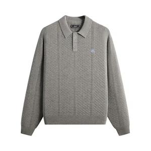 Свитшоты Kith Long Sleeve Tilden Pullover 'Medium Heather Grey'