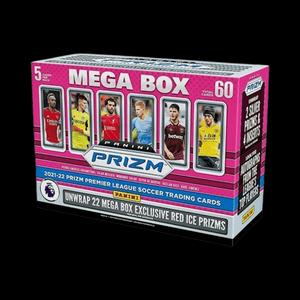 Спортивные карточки 2021-22 Panini Prizm Premier League Soccer Mega Box (Red Ice Prizms)