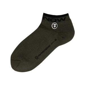 Носки и колготки AAPE Moonface Embroidered Ankle Socks 'Khaki/Grey'