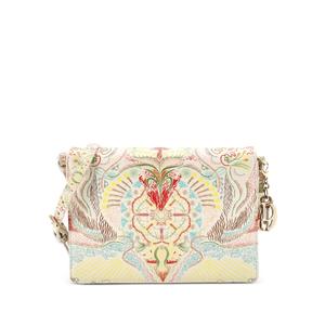 Сумка через плечо Lady Dior Wallet on Chain Pouch из кожи с принтом