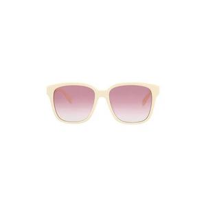 Солнцезащитные очки Alexander McQueen Square Frame Acetate 'White'