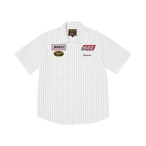 Овершерты Supreme x Vanson Leathers Short-Sleeve Work Shirt 'Stripe'